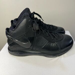 Nike LeBron 8, Blackout, NEW, NO BOX size 12 Men's Black High-Top Sneakers
